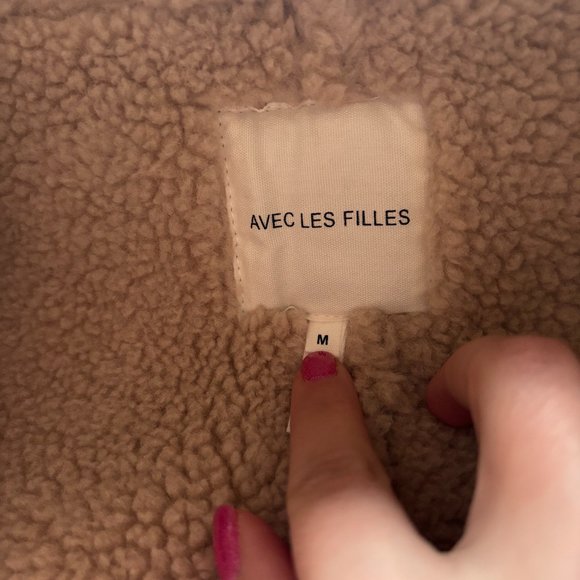 Avec Les Filles Faux Shearling Coat - Picture 2 of 8